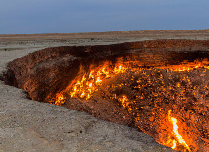 地獄之門 Darvaza Gas Crater